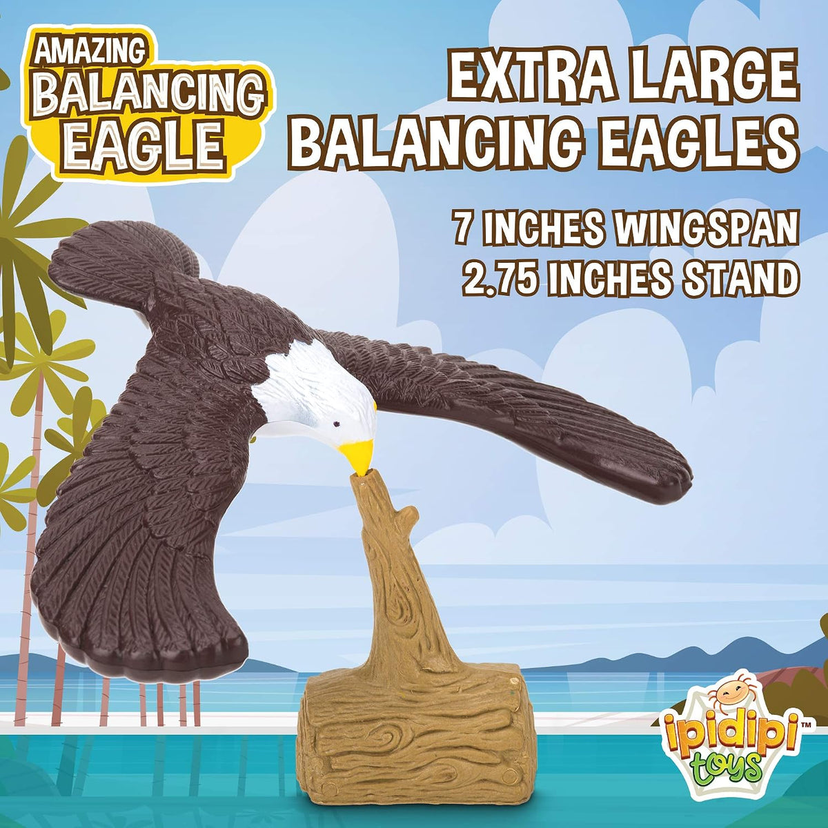 IPIDIPI TOYS Balancing Bird for Finger 2 Pack - 7.5" Eagle Toy - view 5