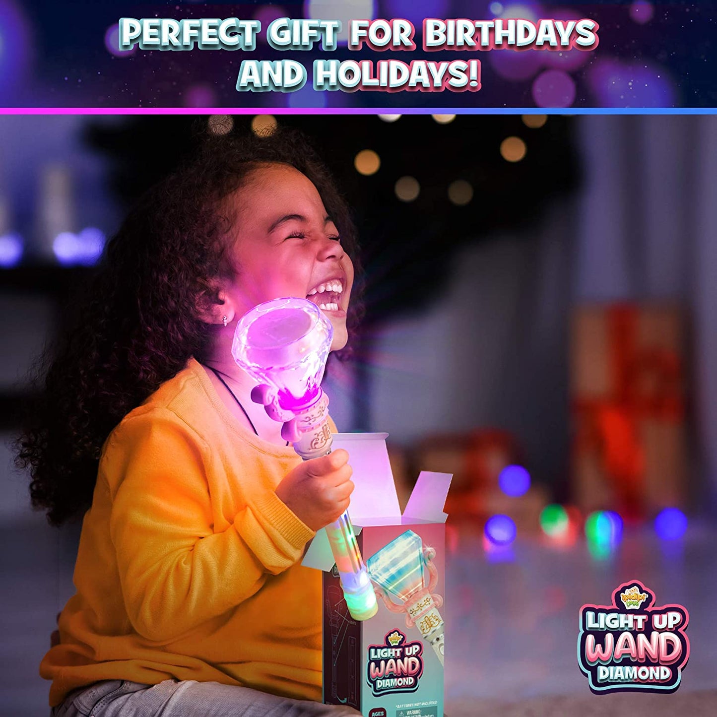 Light-Up Spinning Diamond Wand