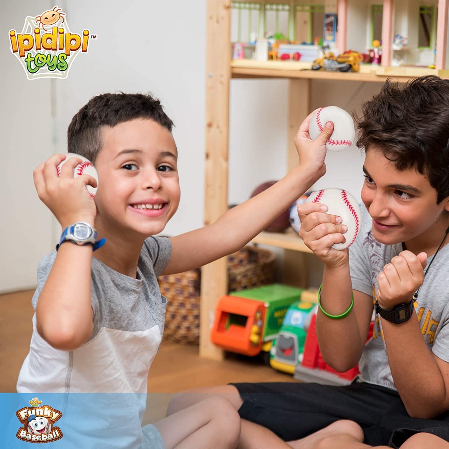 Baseballs Splat ‘N’ Stick Balls 3 Pack Sensory Toy