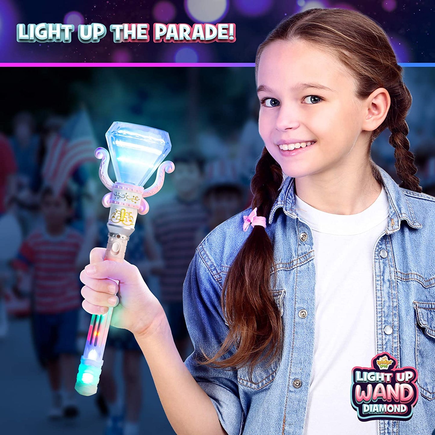 Light-Up Spinning Diamond Wand