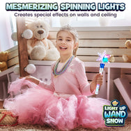 Light-Up Snowflake Spinning Wand - Pretend Play