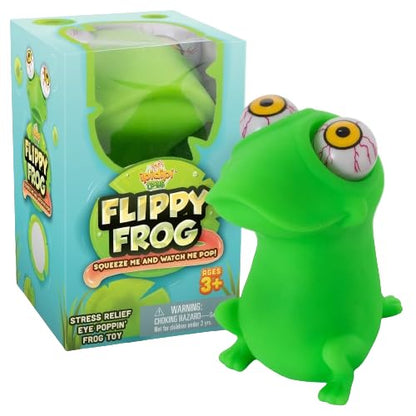 IPIDIPI TOYS Flippy Frog Squishy Eye Popping sensory squeeze toy