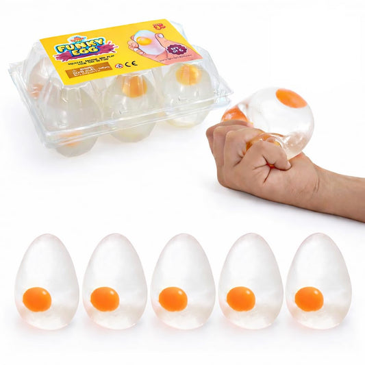 IPIDIPI TOYS Super Solid Egg Squishy Ball - Stress Balls 6-Pack