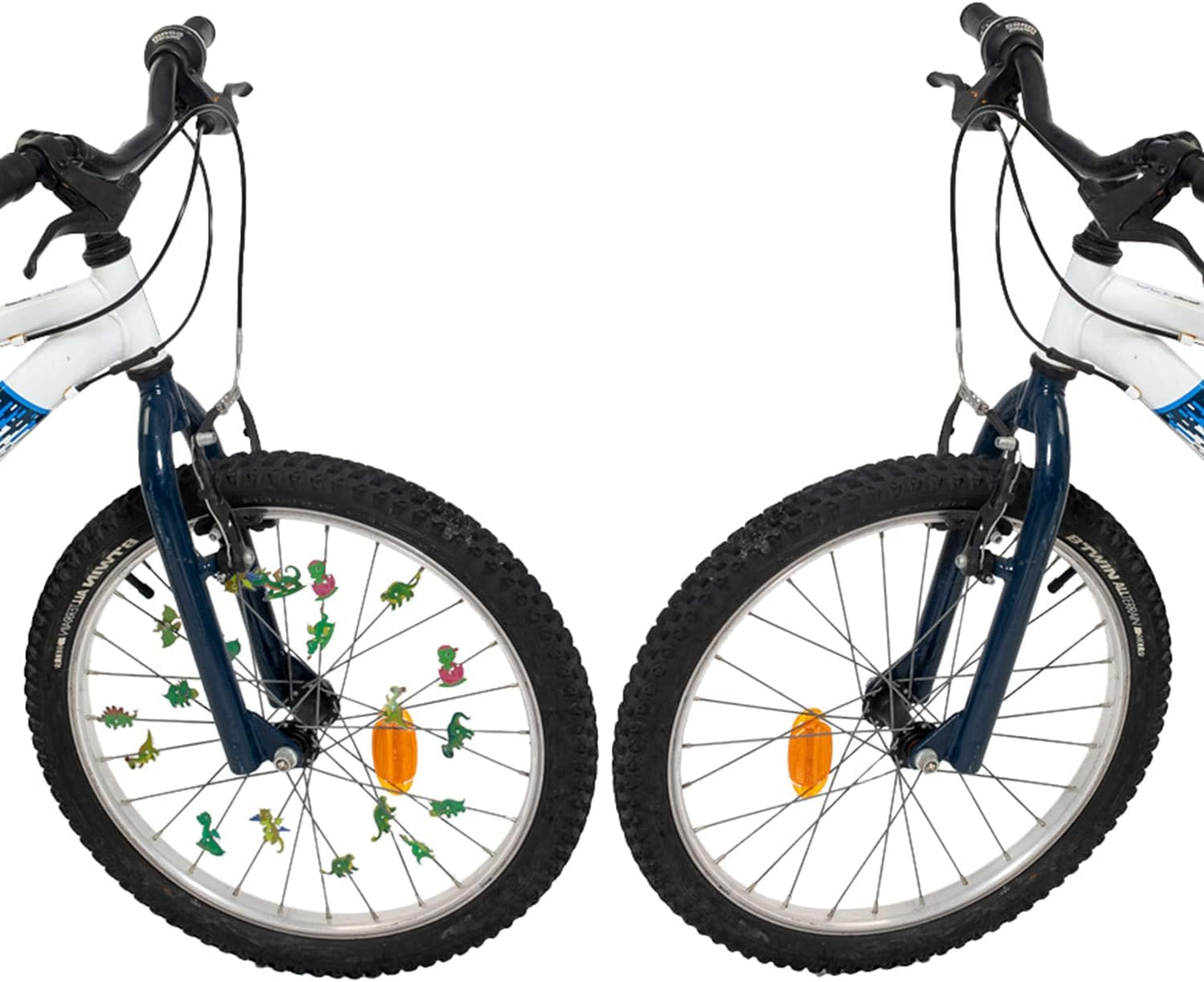 Wheely Bikes 36-Pcs Kids Bike Spoke Decorations - Dinosaur, Flower & Butterfly (Green) - view 4