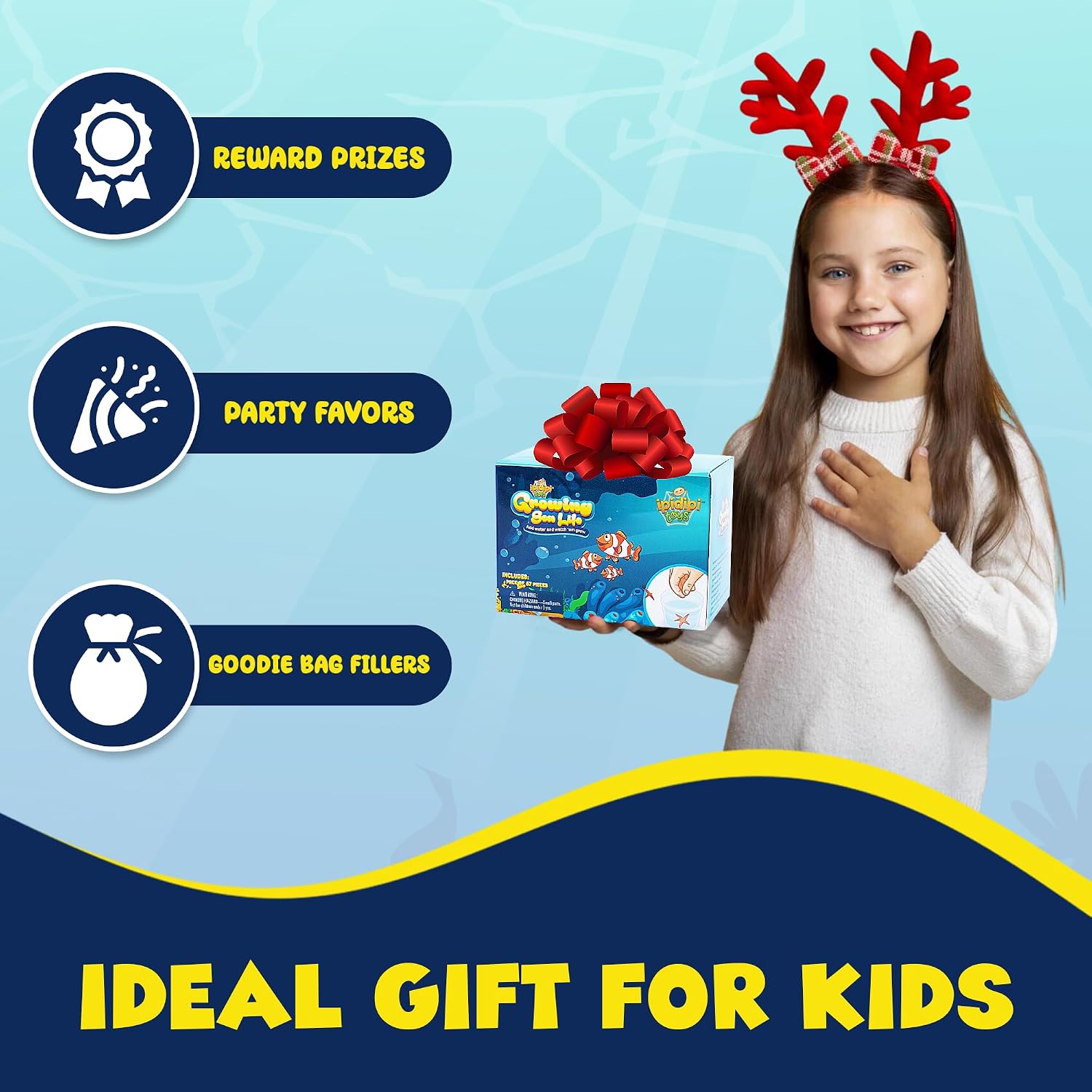 IPIDIPI TOYS Sea Creature Water Growing Toys for Kids - 67-Pack Ocean Party Favors - view 5