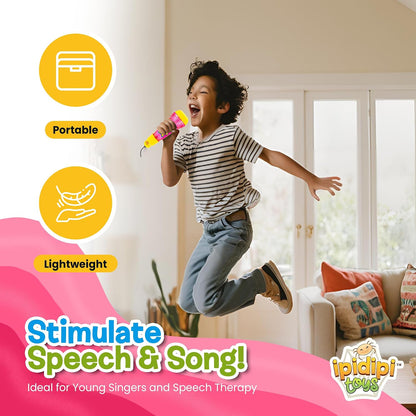 Echo Mic for Kids, Toddlers - Flashing Light and Fun Rattle - Pink Feedback Toy - view 5