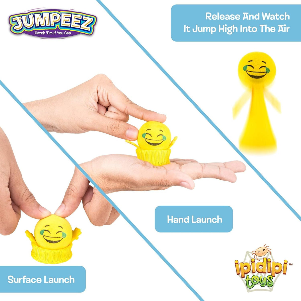 Jumping Smiley Popper Spring Launchers Toys - view 3