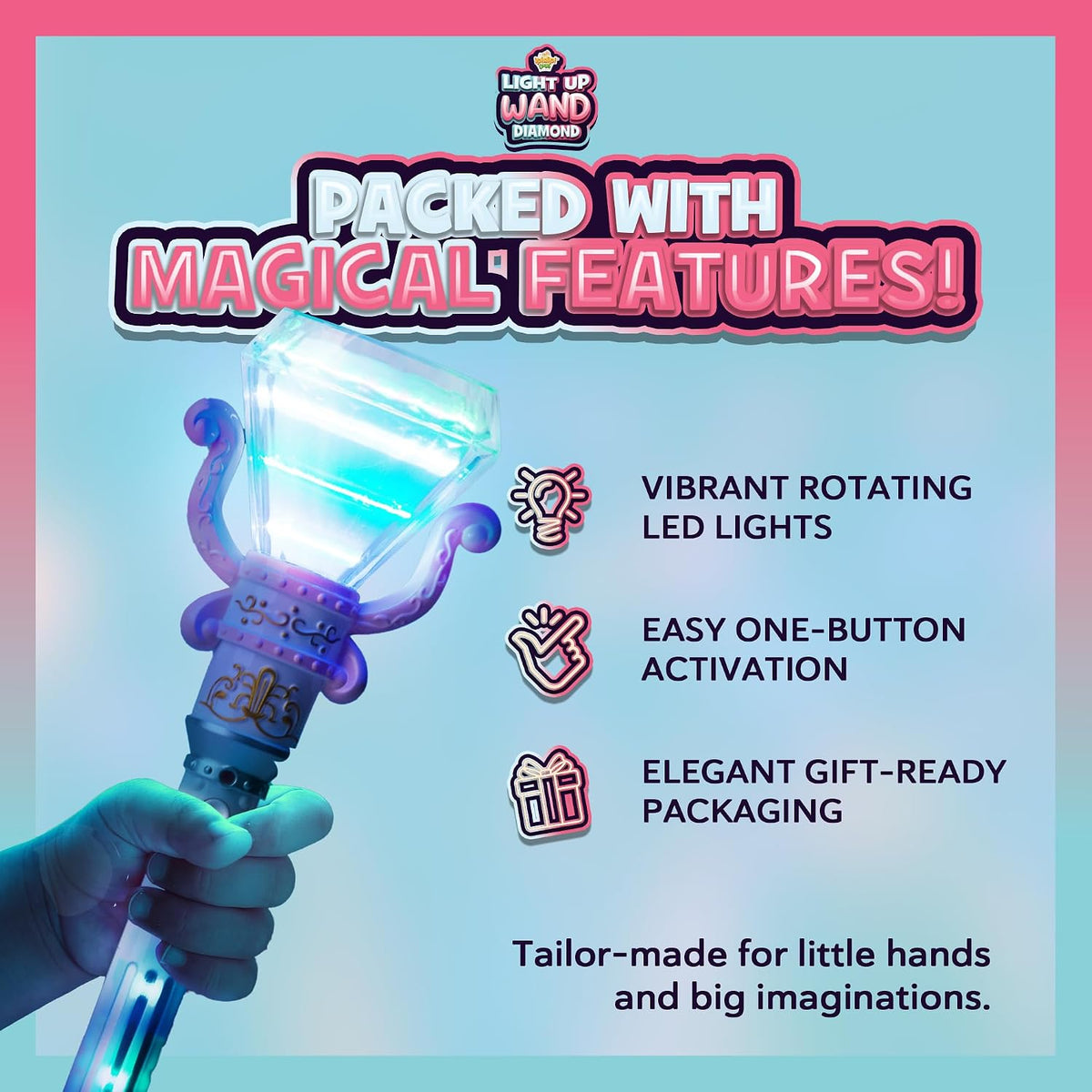 Light-Up Spinning Diamond Wand - view 4