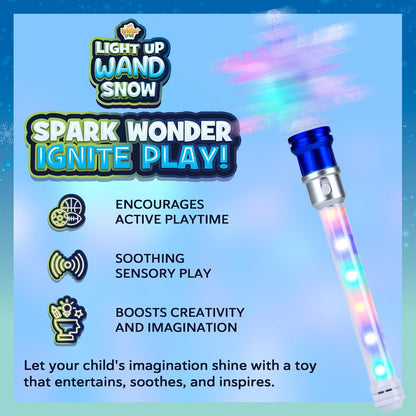 Light-Up Snowflake Spinning Wand - Pretend Play - view 3