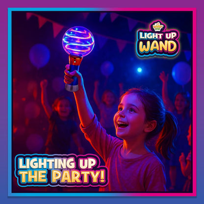 Spinning Light-Up Wand - Rotating LED Toy - view 5