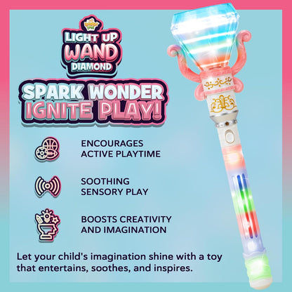 Light-Up Spinning Diamond Wand - view 3