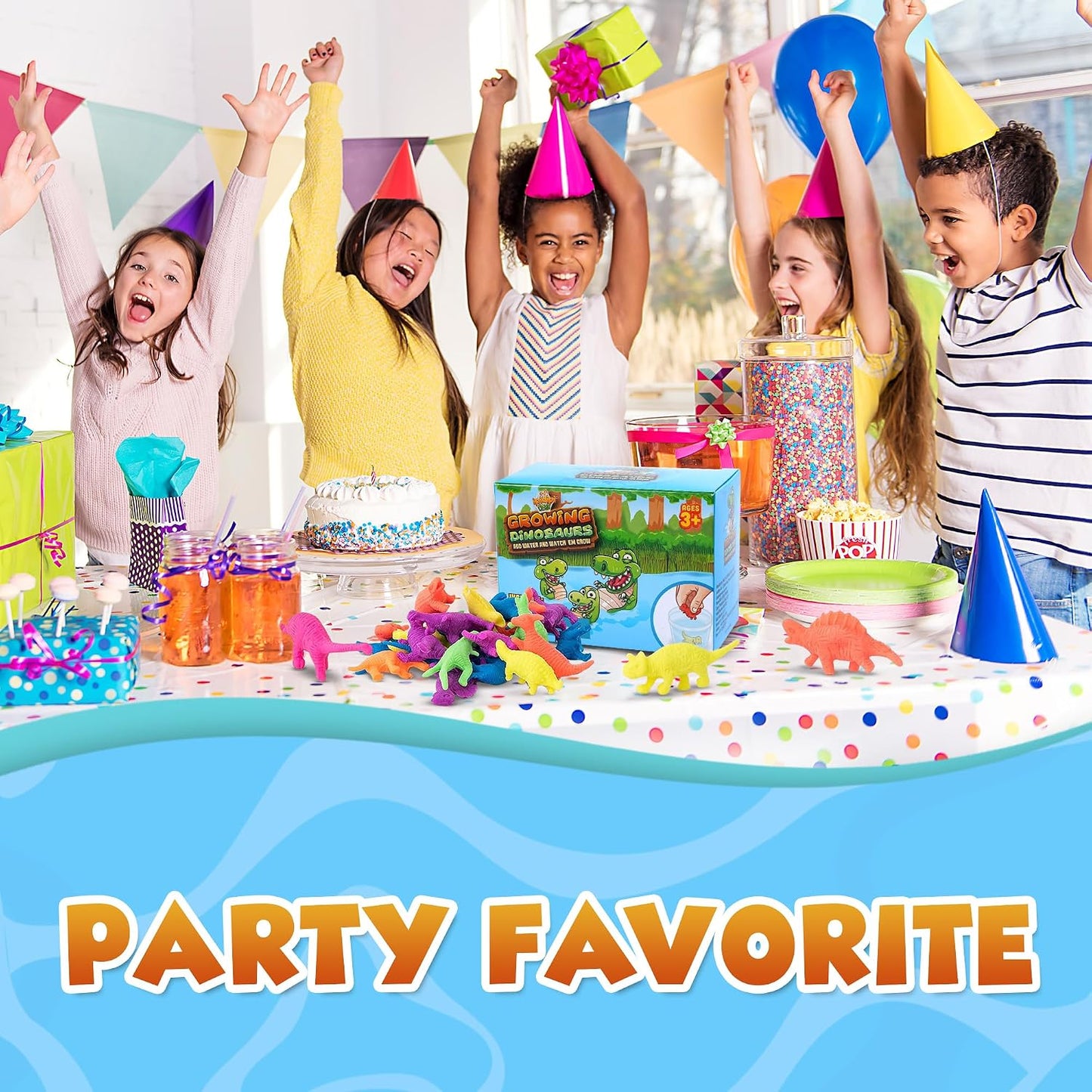 IPIDIPI TOYS Dinosaurs Water Growing Toys for Kids - 67-Pack Party Favors - view 5