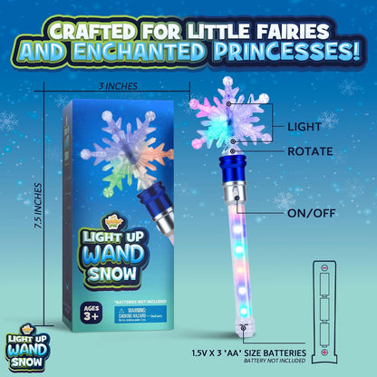 Light-Up Snowflake Spinning Wand - Pretend Play - view 2