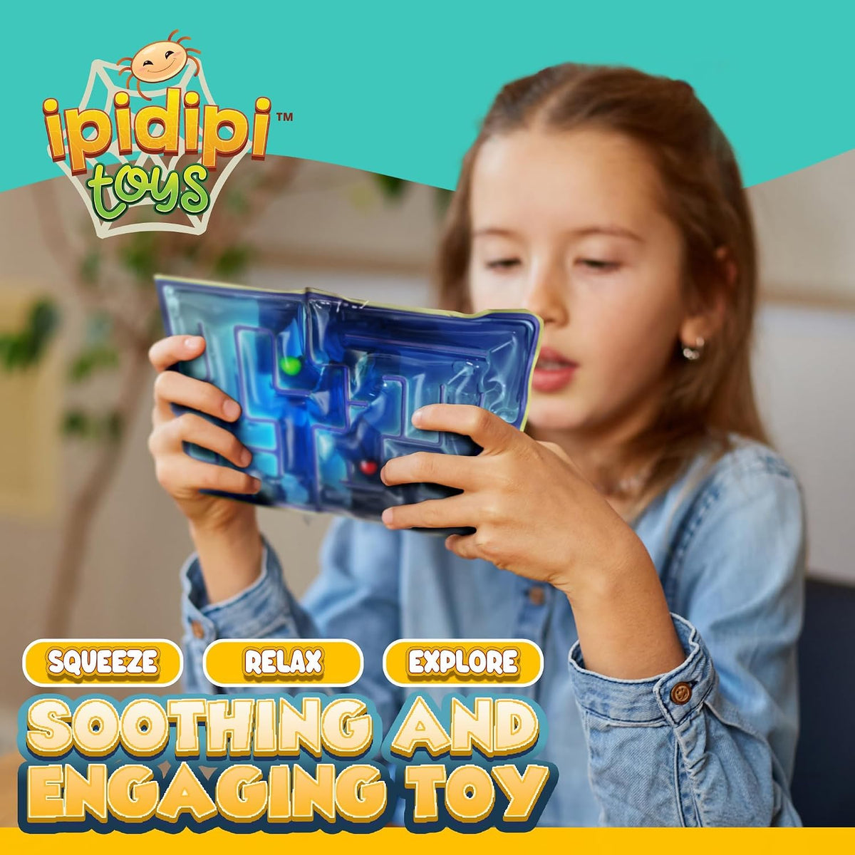 IPIDIPI TOYS Gel-Filled Maze Puzzle - Pack of 3, Quiet Sensory Fidget Toy - view 3