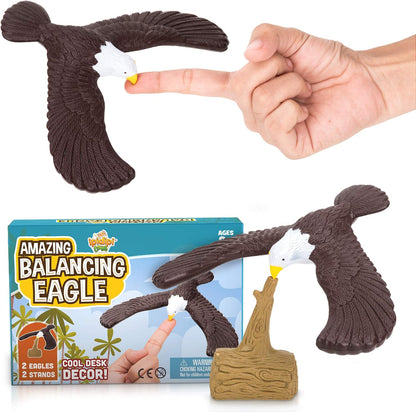 IPIDIPI TOYS Balancing Bird for Finger 2 Pack - 7.5" Eagle Toy