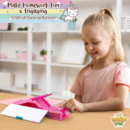 IPIDIPI TOYS Multifunctional Pencil Box, Back to School Gift for Kids, Pink - view 5