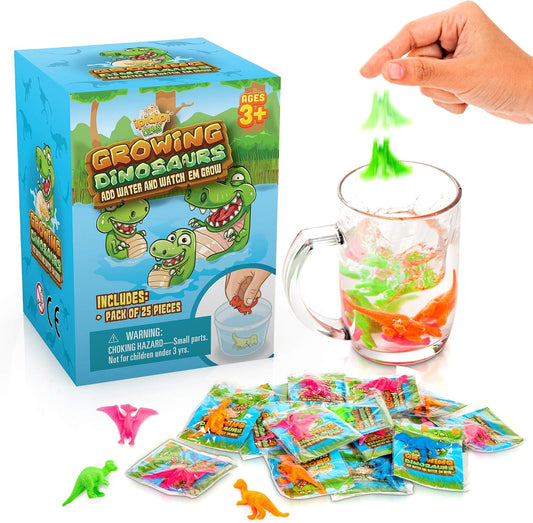 Water Growing Dinosaurs - 25 Pack - Individually Wrapped Favors