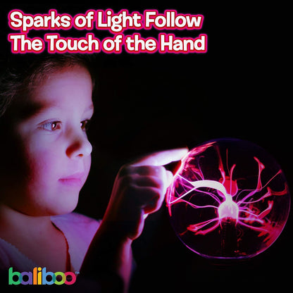 BALIBOO 6" Plasma Ball Light - Touch & Sound Activated Lightning Globe - view 3