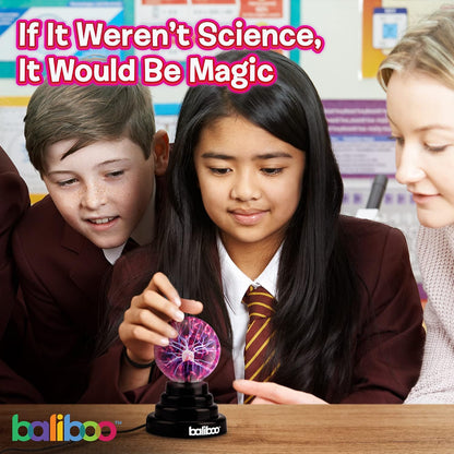 BALIBOO 3" Mini Plasma Ball Light - Touch Activated Lightning Globe - view 4