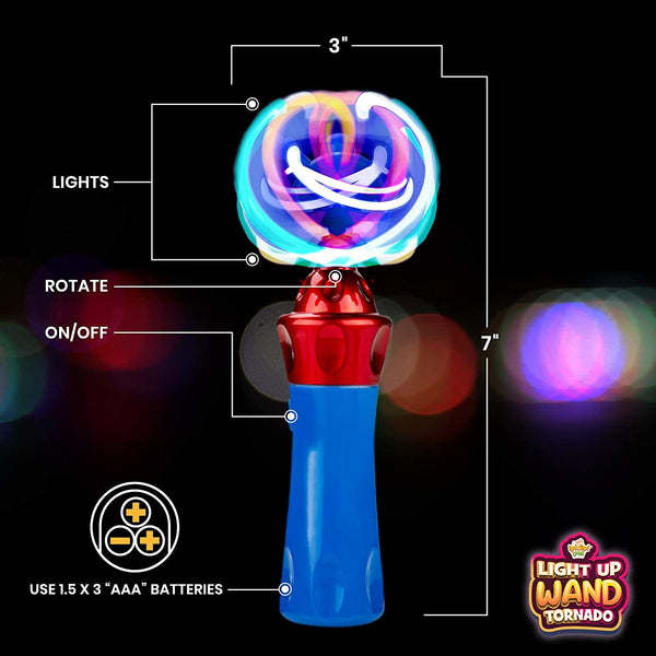 Light-Up Wand, Rotating LED Toy