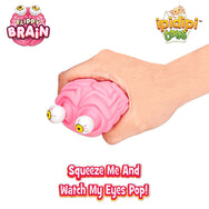 Squishy Eye Popping Brain By Funky Toys | Large Squeeze Toy | Stress Relief Game - Funky Toys