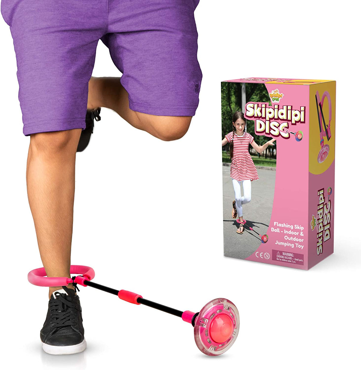 Skip It Ankle Toy - Pink Retro Skipit Toy