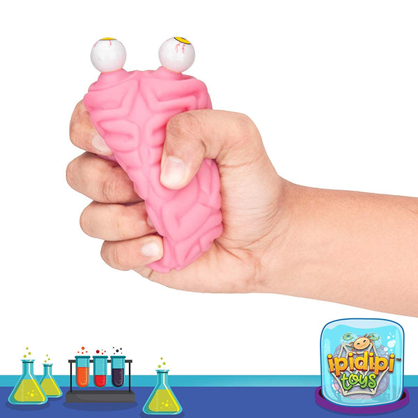 Squishy Eye Popping Brain By Funky Toys | Large Squeeze Toy | Stress Relief Game - Funky Toys