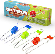 Retro Magic Rail Twirler - 3 Pack - Light Up Magnetic Kids Sensory Toy