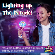 Spinning Light-Up Wand - Rotating LED Toy