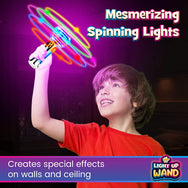 Spinning Light-Up Wand - Rotating LED Toy