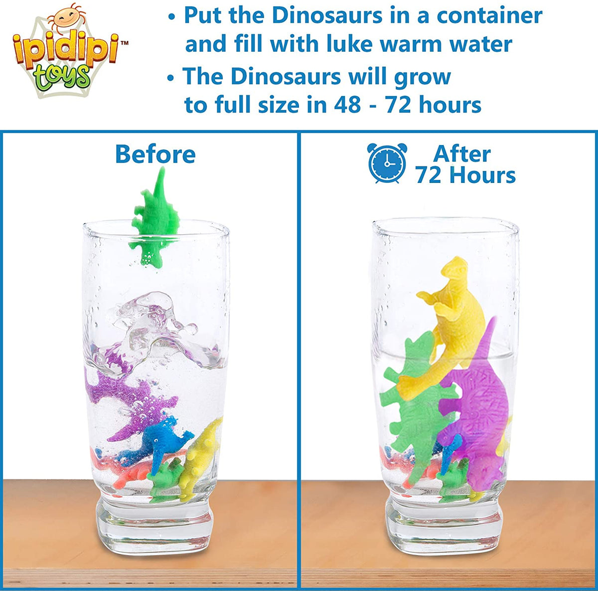 Water Growing Dinosaurs - 25 Pack - Individually Wrapped Favors