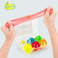 Funky Egg Splat Ball Squishy Toys | 6 Pack | Stress Relief Eggs Yolk Balls - Funky Toys