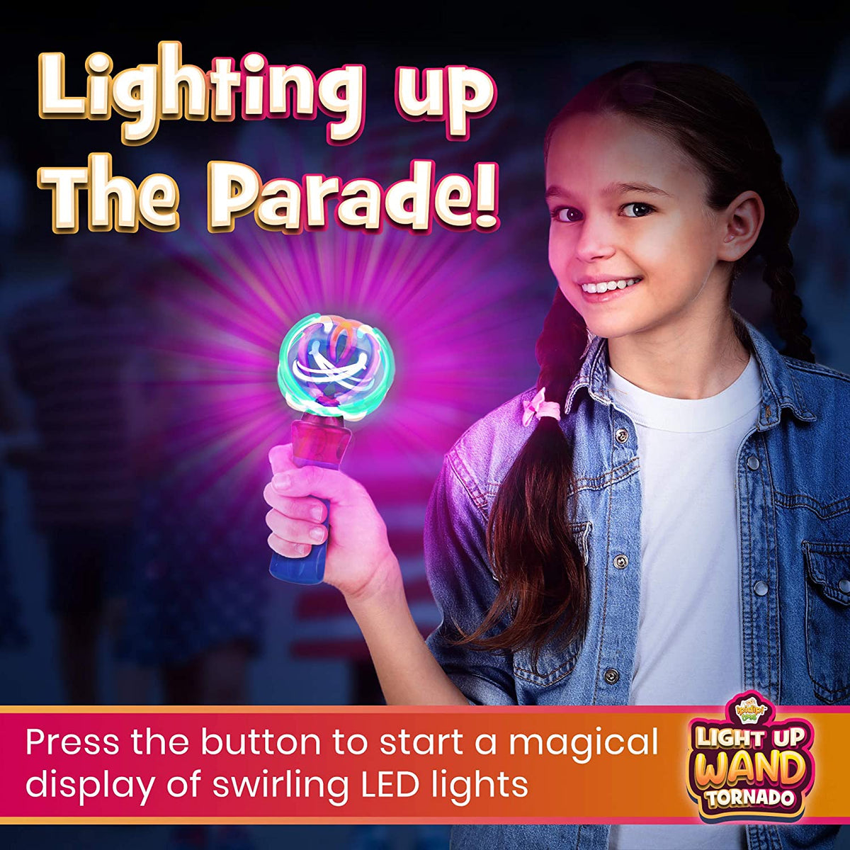 Light-Up Wand, Rotating LED Toy