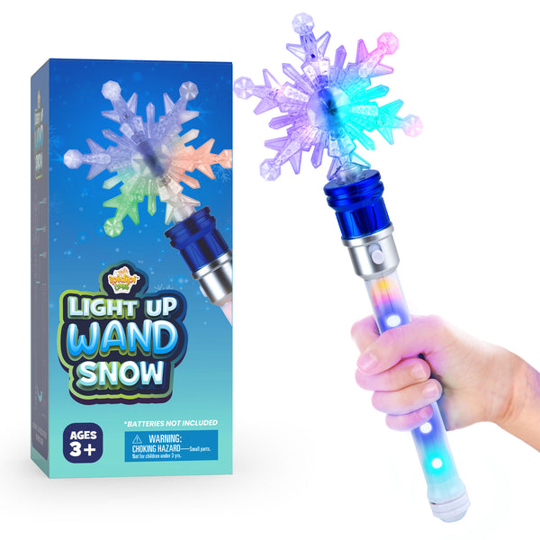 Light-Up Snowflake Spinning Wand - Pretend Play